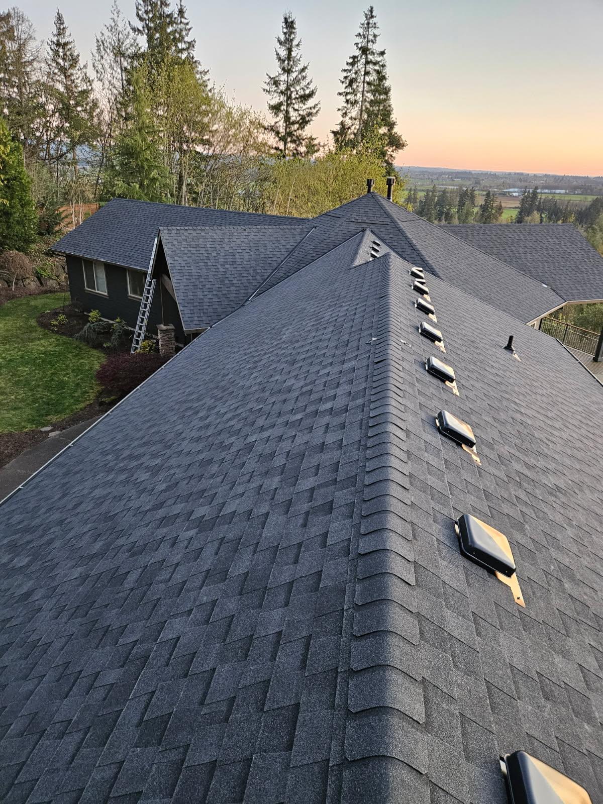 Nature & naturally a Moire Black Re-roof done by GMZ&SON'S